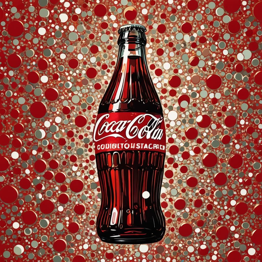 Coca-Cola Pop Art in Bauhaus Style