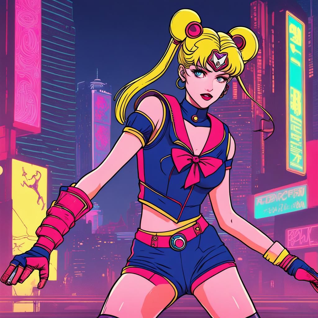 Sailor Moon As A Roller Derby Girl