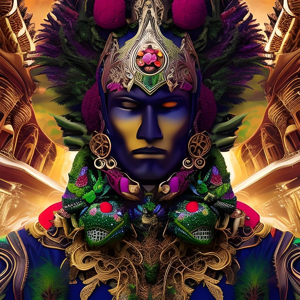 Batman in Biopunk Gothic Cityscape