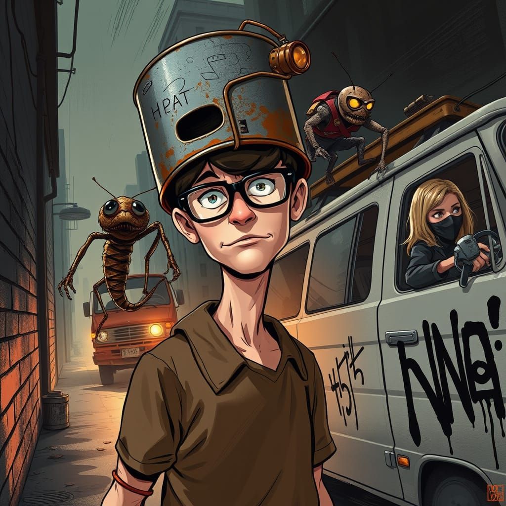 Urban Outcast Leads Chaos in a Gritty, High-Contrast World