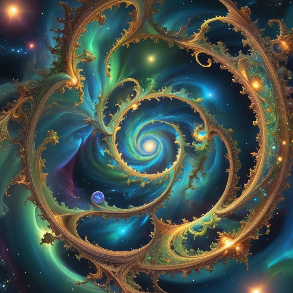 Cosmic Filigree: Earth Amidst Galactic Swirls