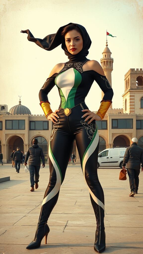 Palestinian Superheroine Stands Tall in Ramallah