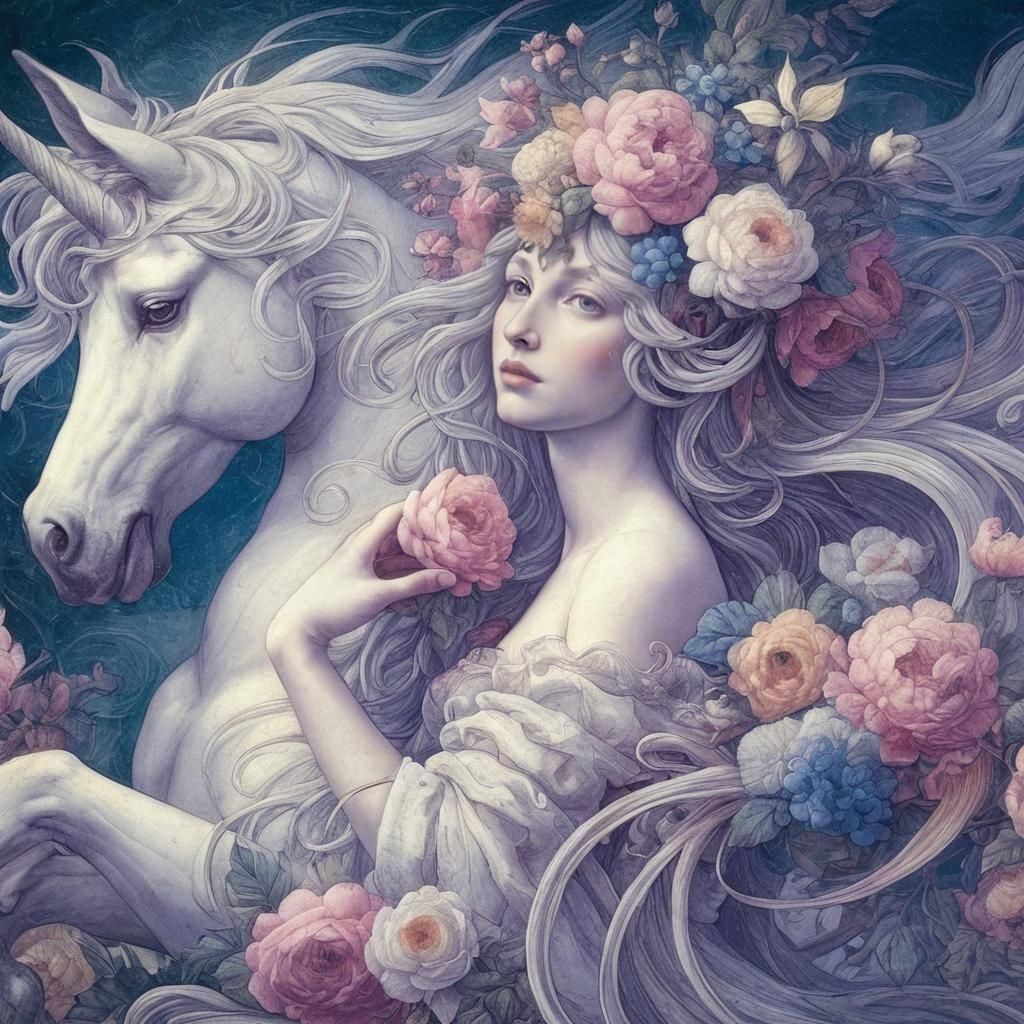 Renaissance Portrait in Botticelli Style