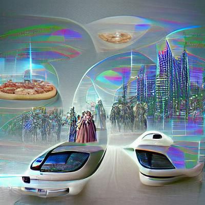 Futuristic Cityscape: A Blend of Past and Future