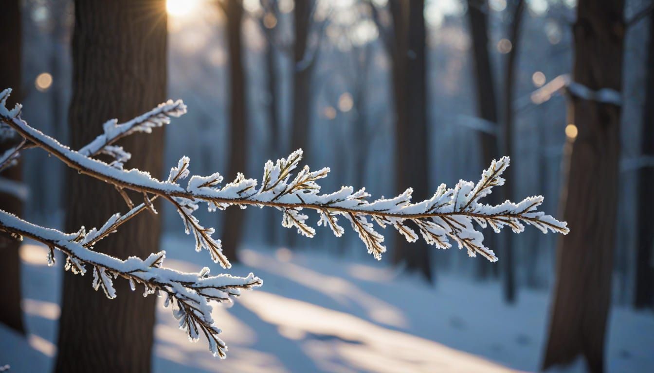 Winter Memory: Professional Photography with Bokeh
