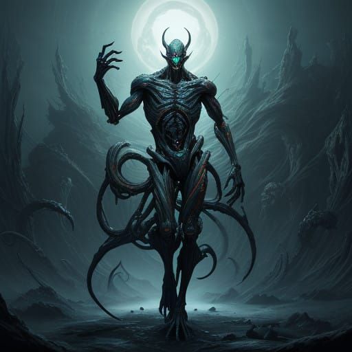 Ethereal Nightmare in Hyper-Realistic Dreamscape