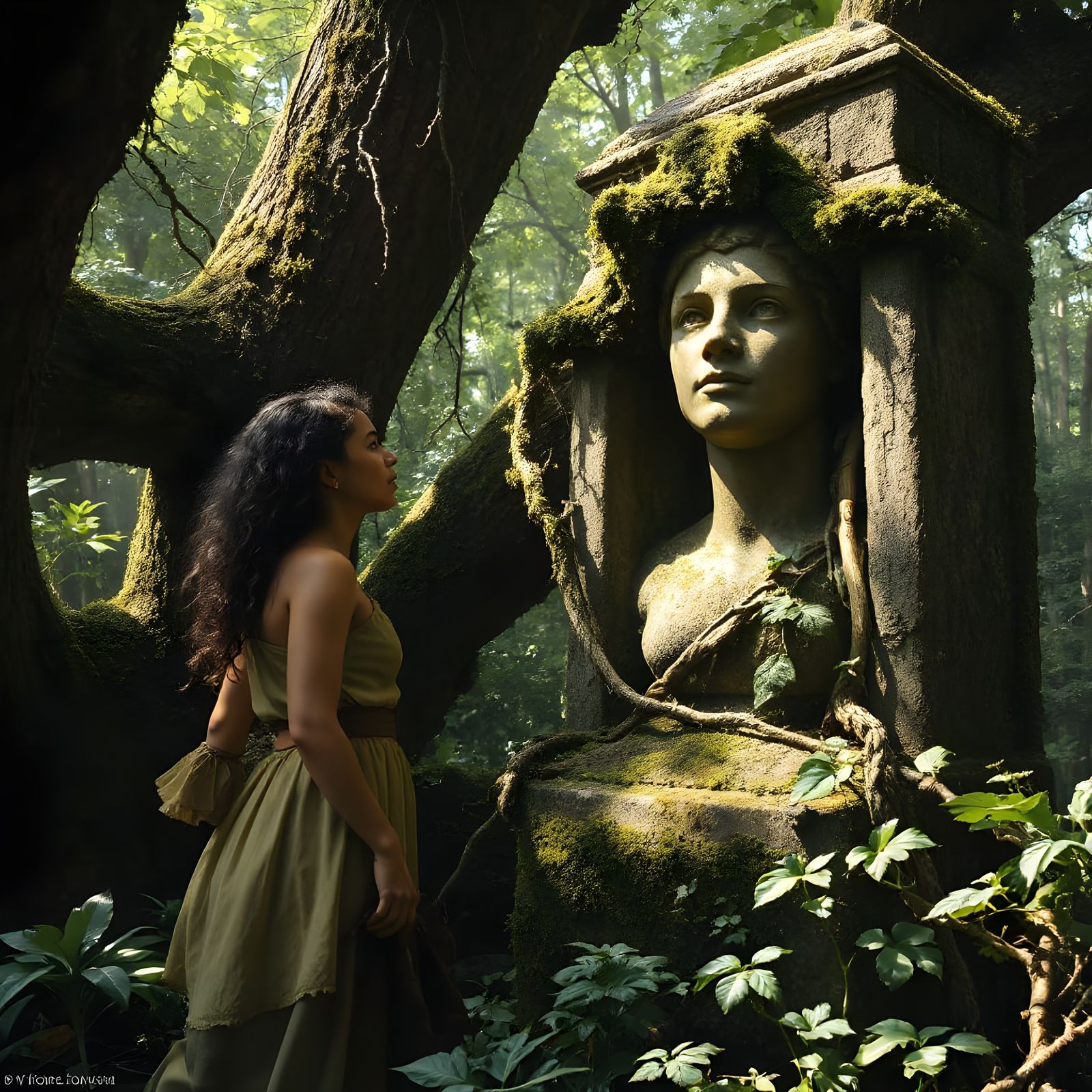 Ephebe's Discovery in Overgrown Garden: Renaissance Art