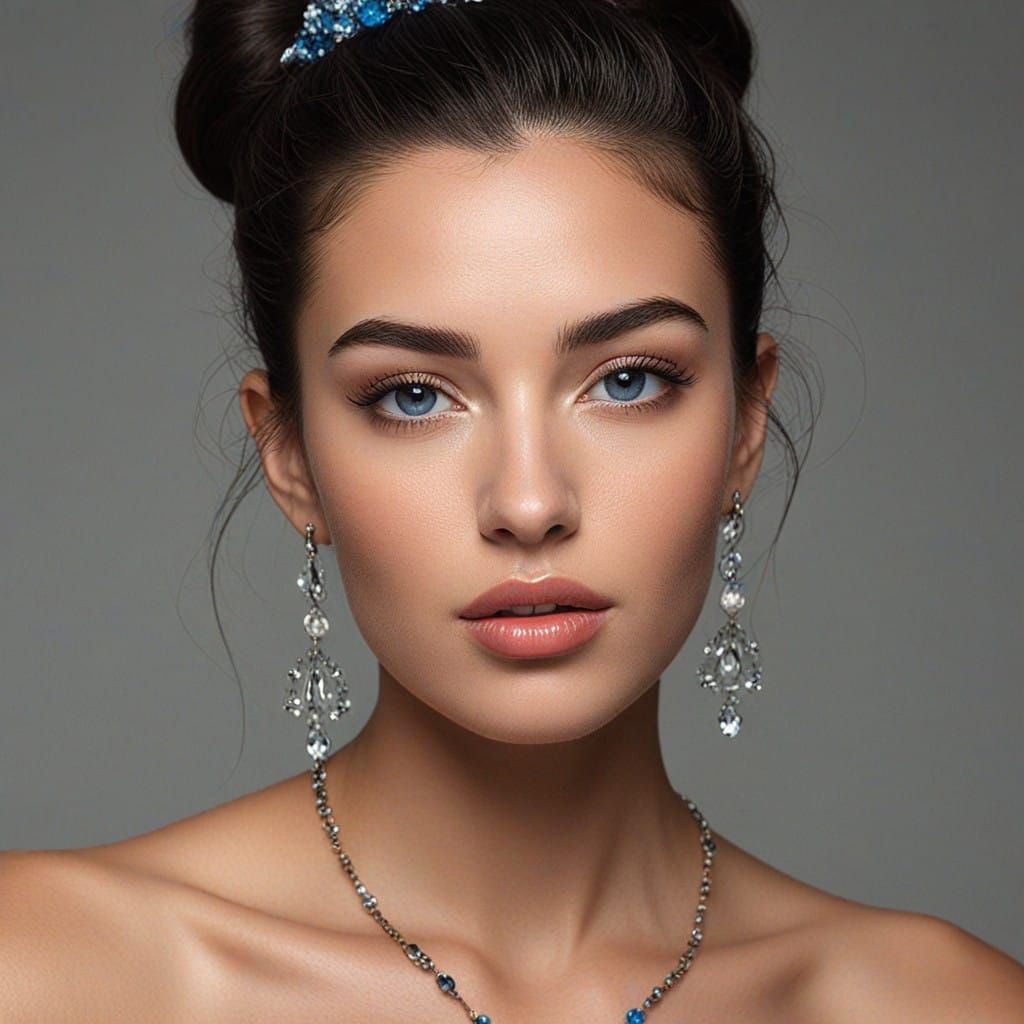 Radiant Venezuelan Beauty in Golden Proportions