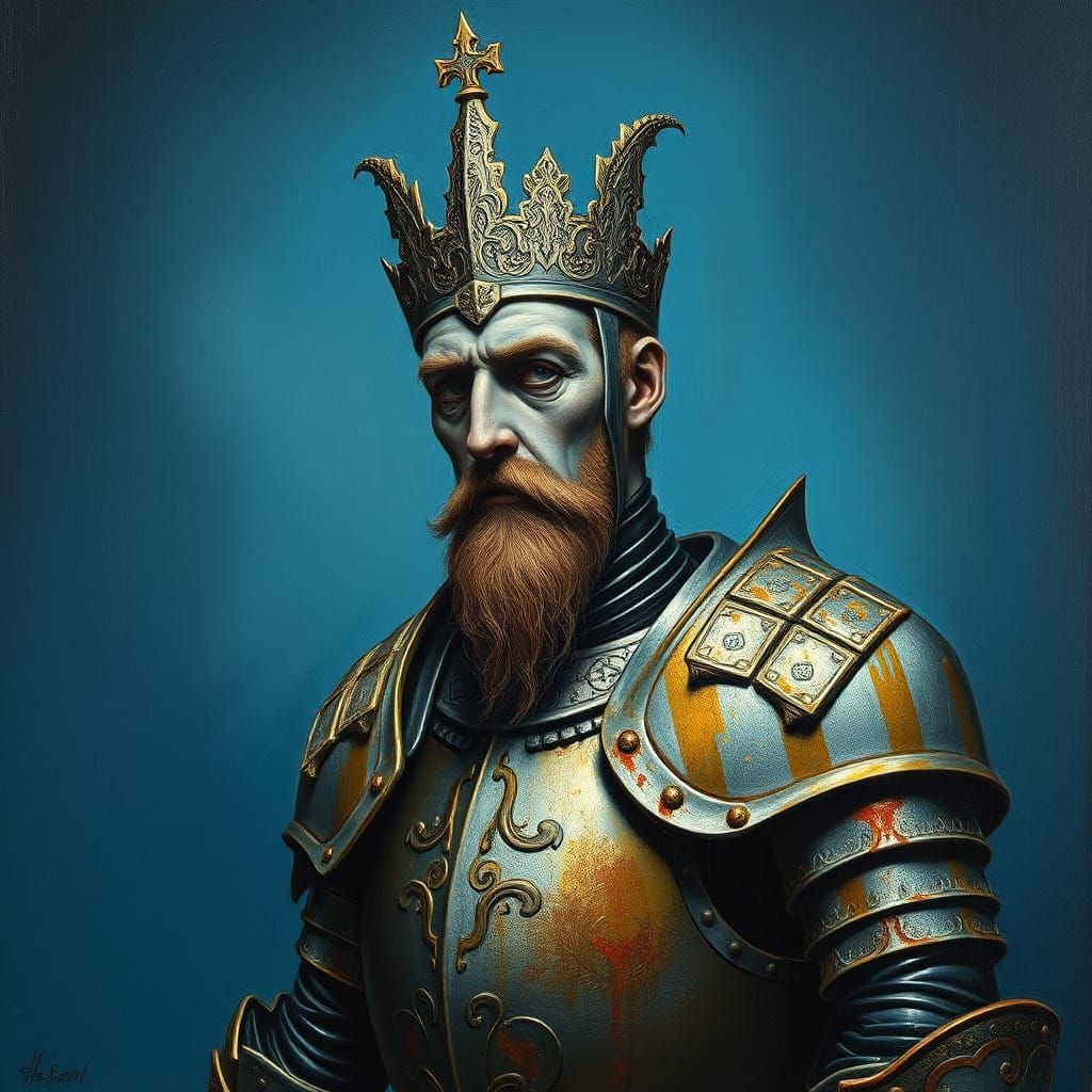 Sir Gawain in Dreamlike Armor, Salvador Dali Inspired