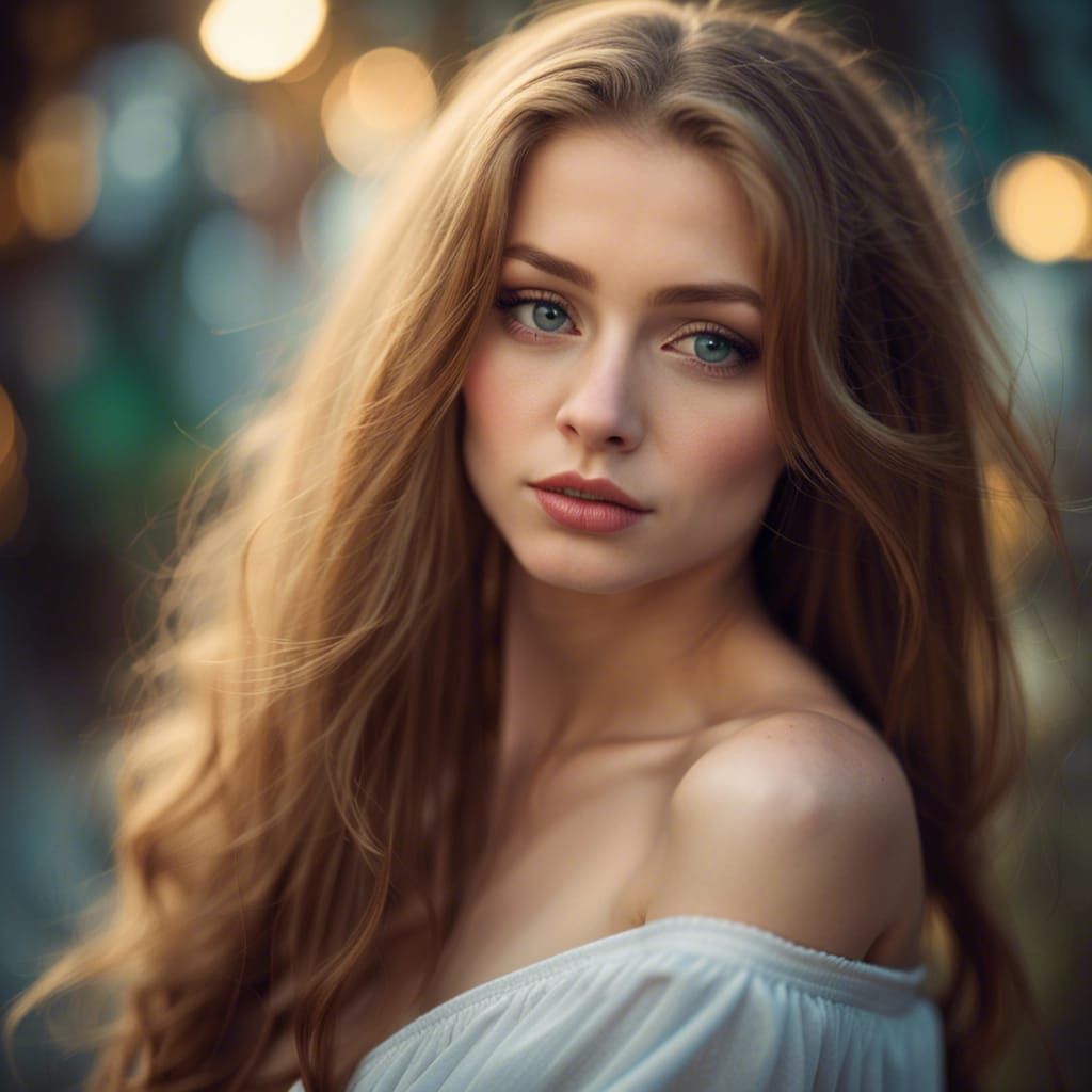 Angelic Woman Portrait in Professional Photography Style