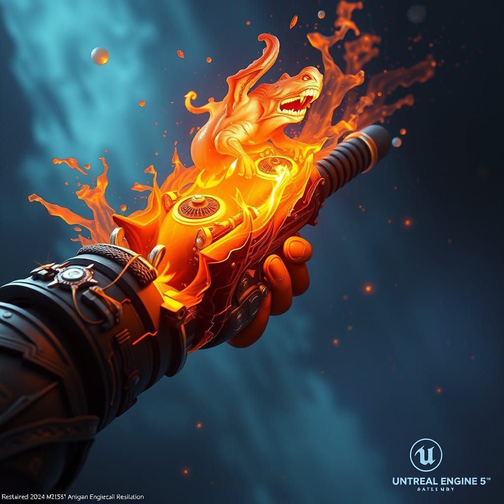 Epic Fantasy Wrist Cannon Concept Art