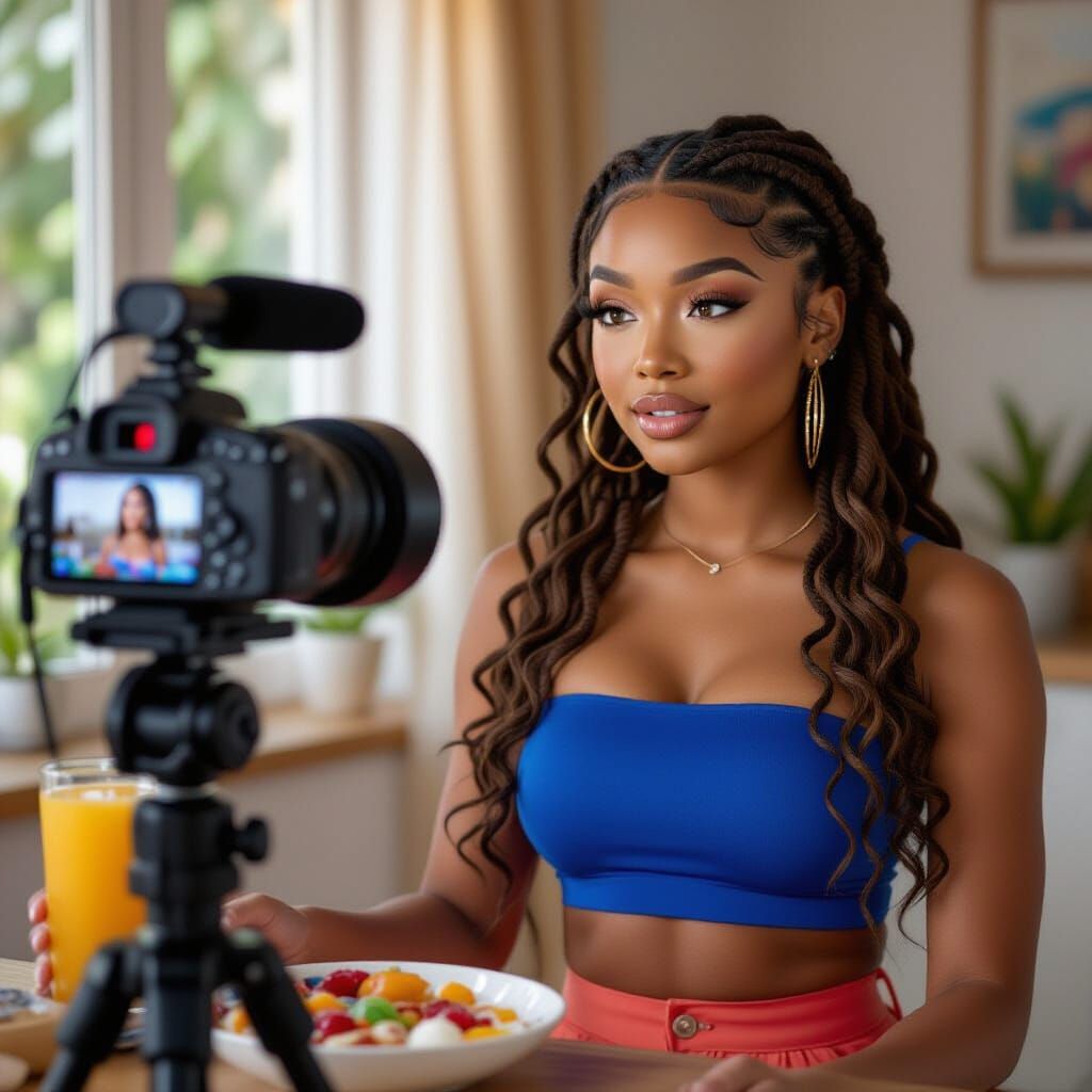 Talia Tate ASMR Influencer Mukbang Session