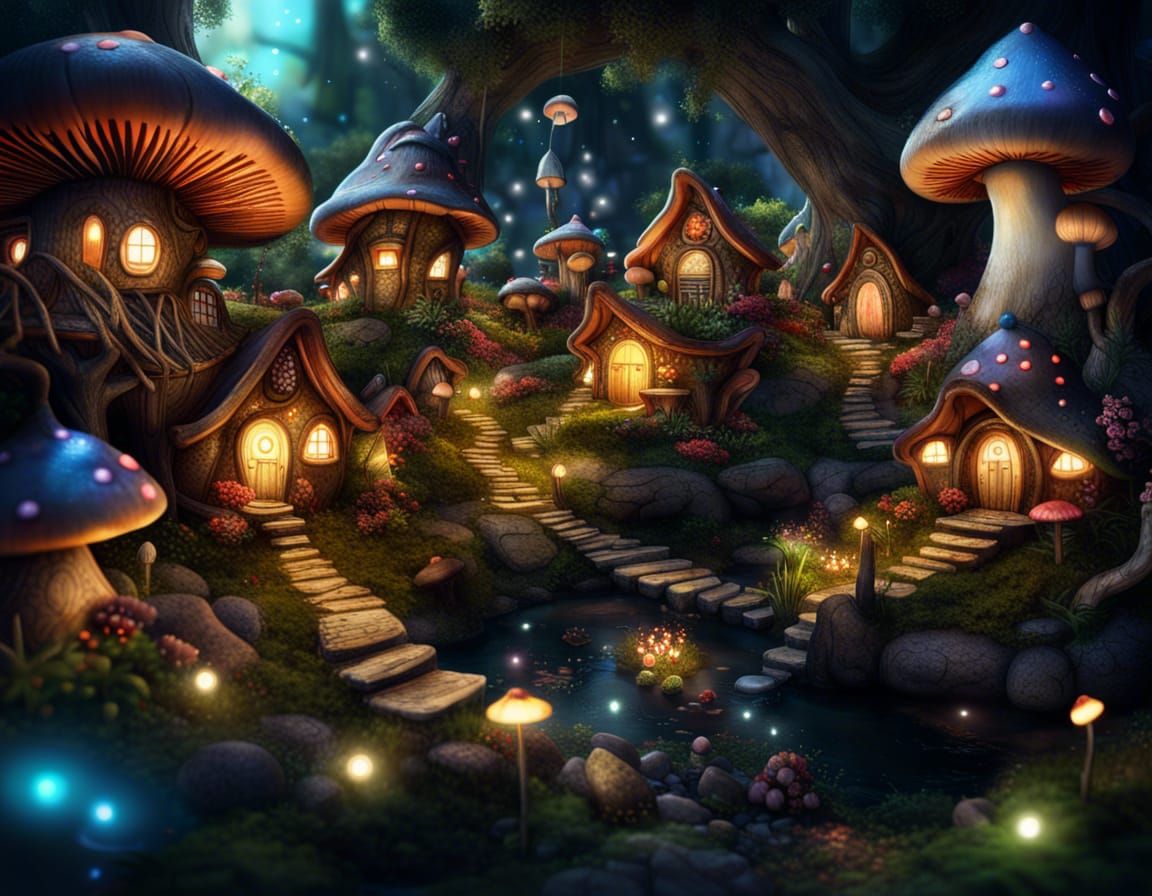 A Fantasy Fairy Village