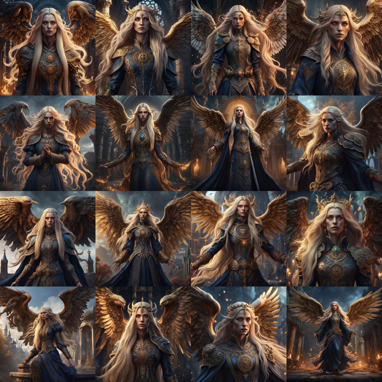 Goetia Seraphim Hybrid in Fantasy Art Style