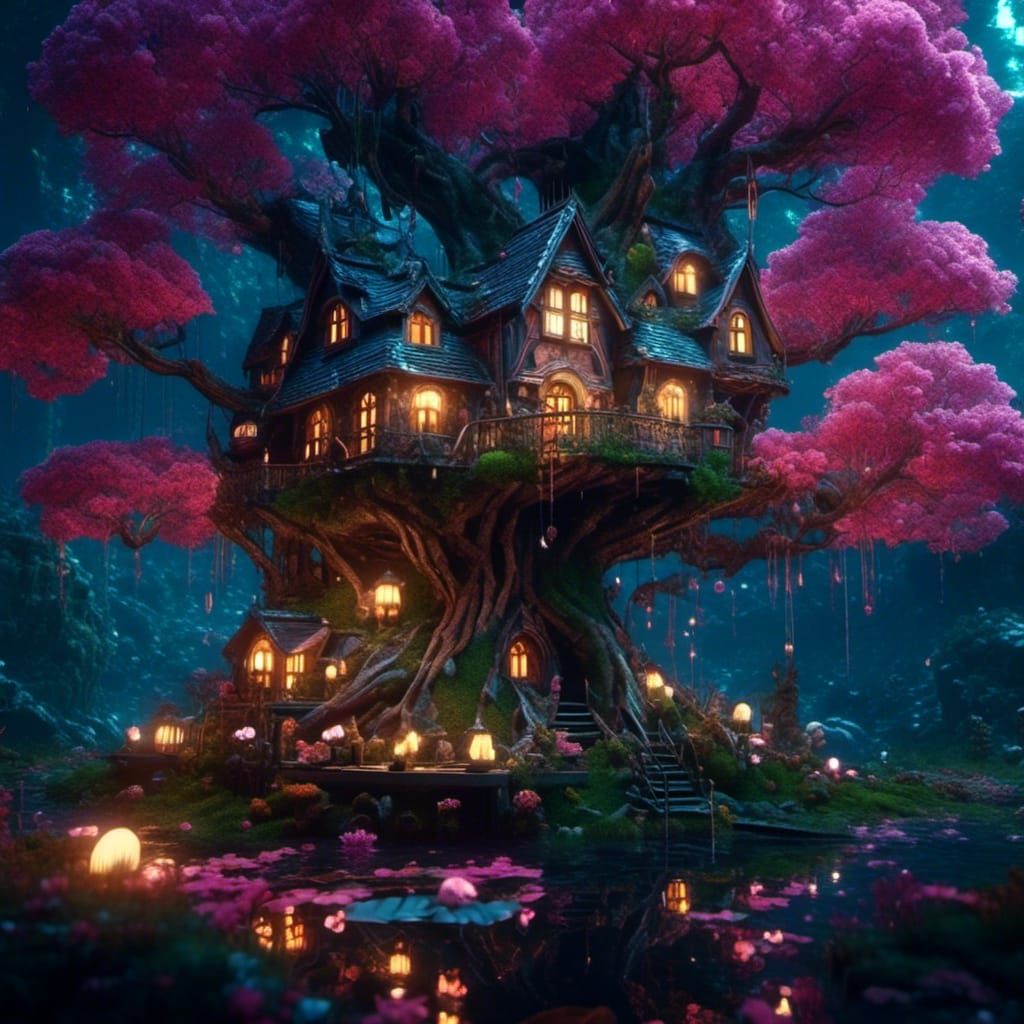 Fairy House in the Deep Dark Forest V.2