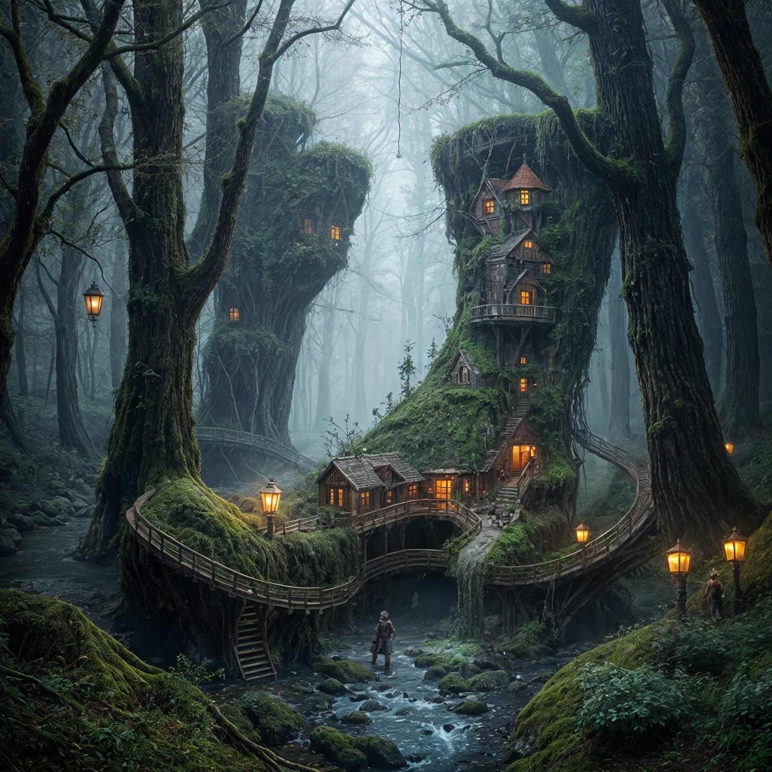 Miniature World Inside a Giant Boot