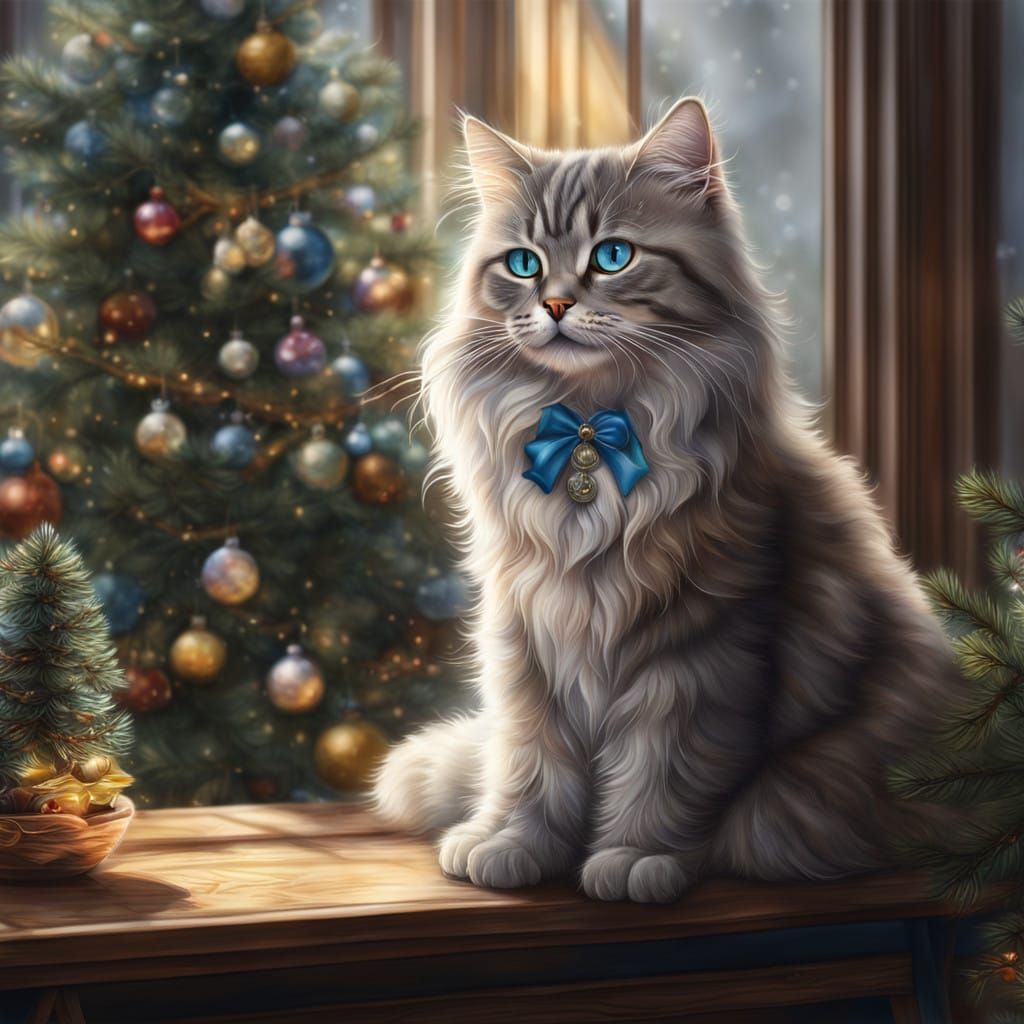 Christmas cat