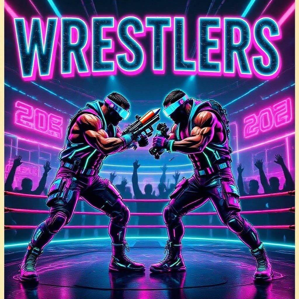 Cyberpunk Boxer Fights with Rocket Launchers