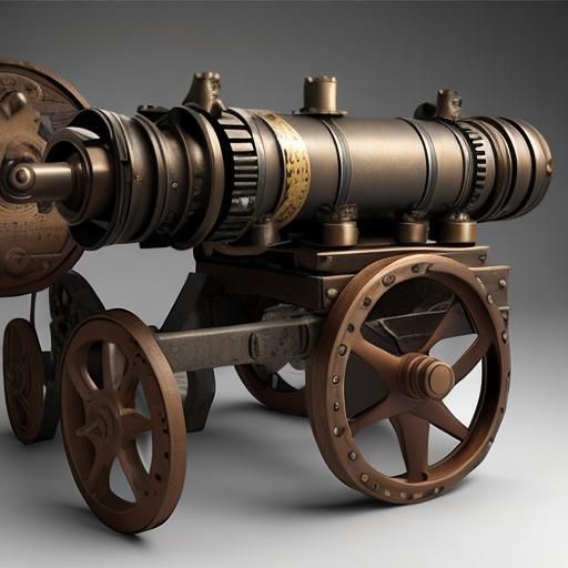 Steampunk Civil War Cannon