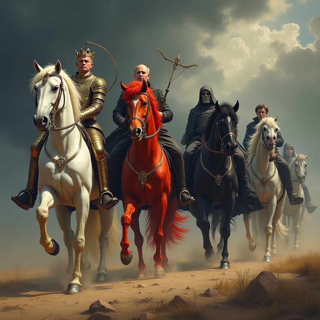 Regal Horses Ride Out in Apocalyptic Storms