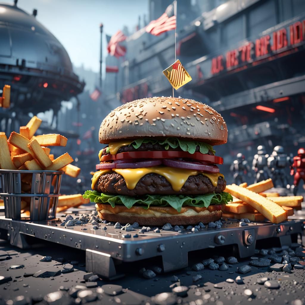 American Revolution Reimagined: Burgers and Fries in Sci-Fi