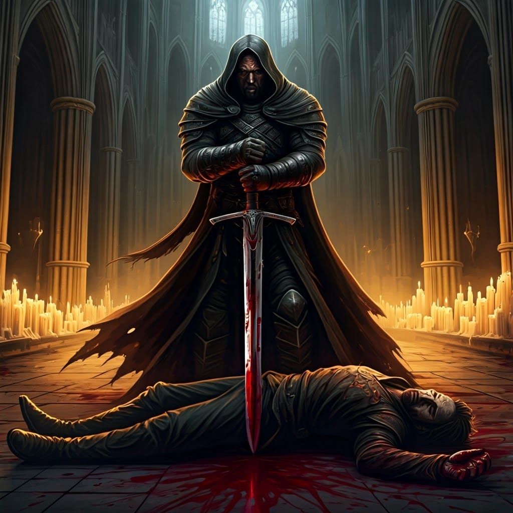 Gothic Tragedy in a Dark Cathedral