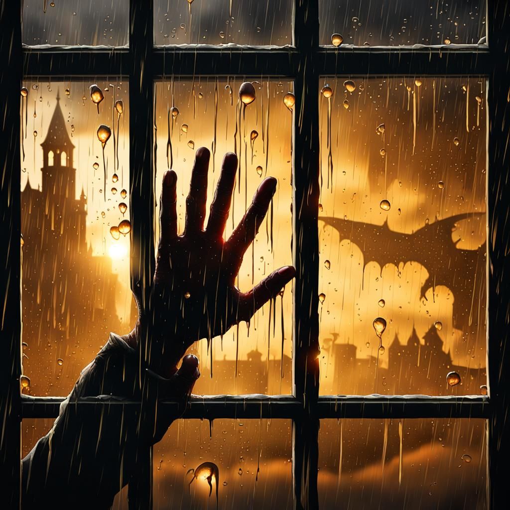 Dragon Shadow in Golden Light: Matte Painting