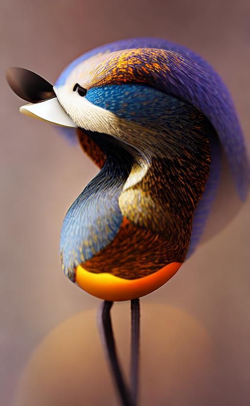 Abstract Blend: Golden Vermillion in Magical Realism