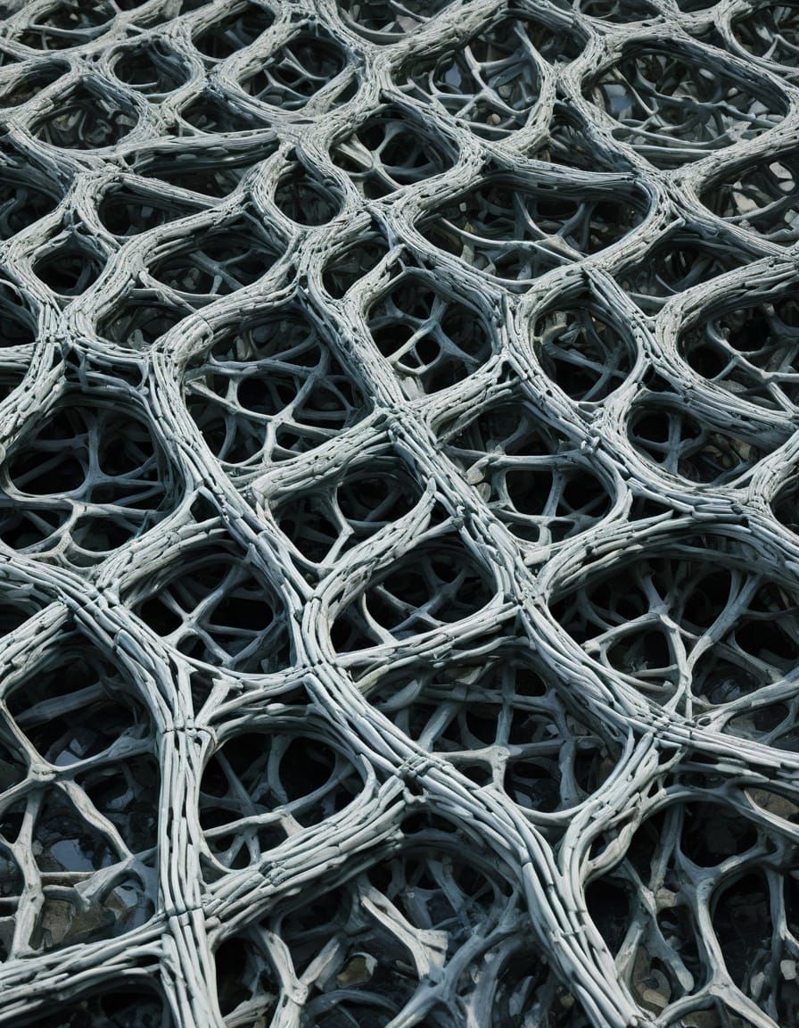 Surreal Ossified Tendons Form an Intricate Landscape