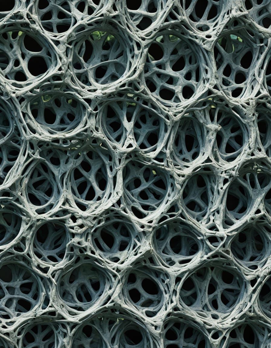 Surreal Ossified Tendon Lattice Landscape