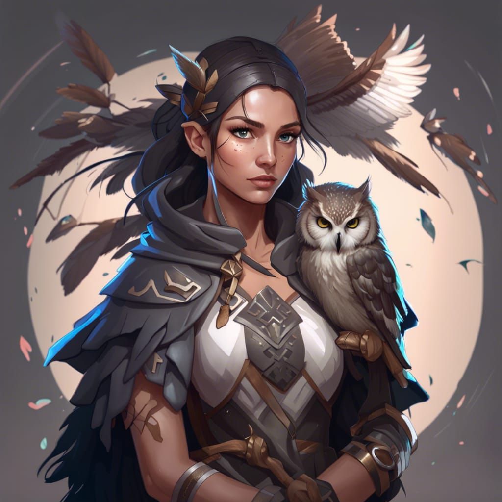 Girl with Owl, named by @Alibara