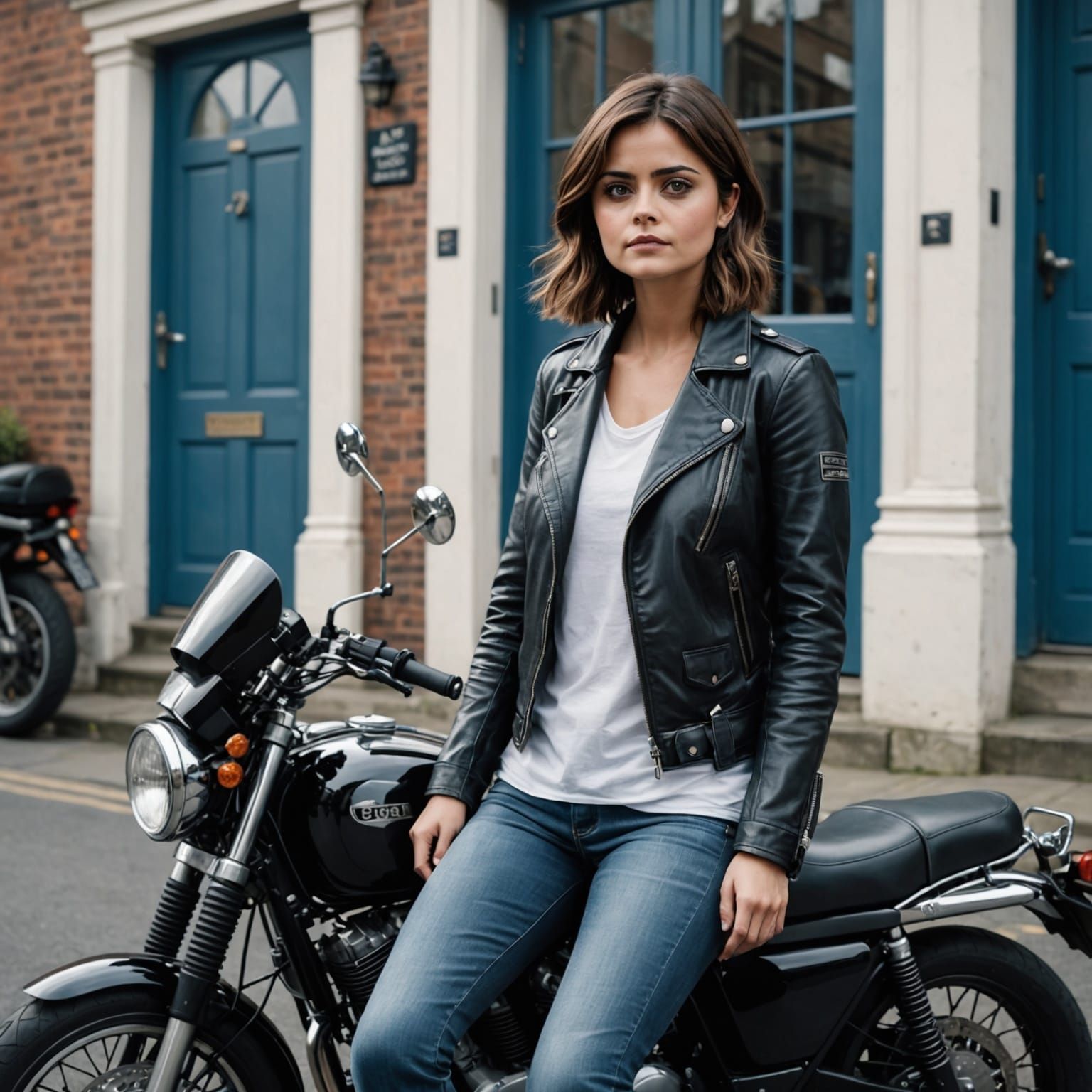 Clara Oswald and her Bike