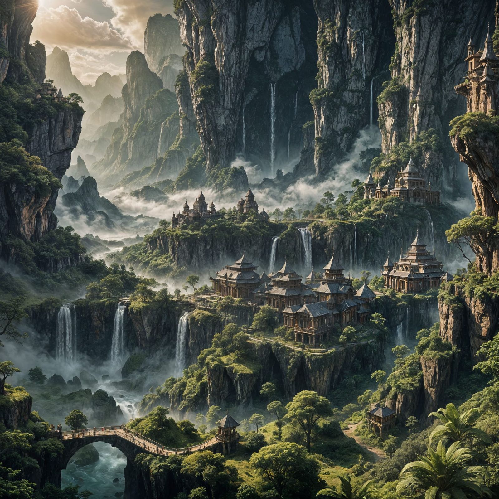 Spectacular Nature Scene: A Digital Matte Painting