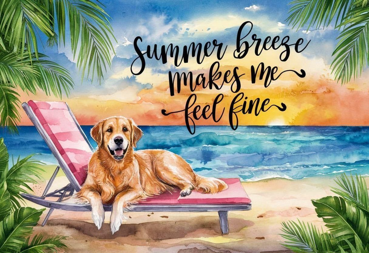 Watercolor Sunset Sky Painting