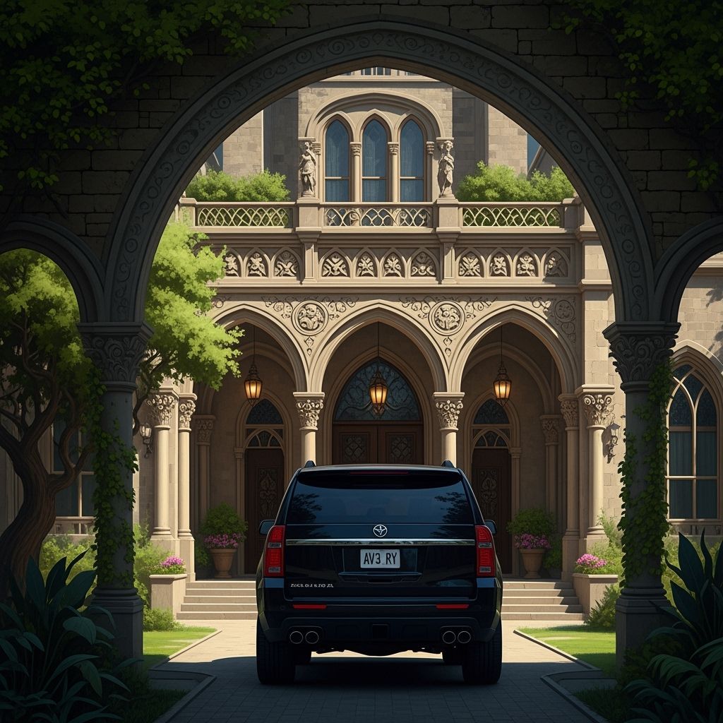 Hawthorne House: Texas Mansion in Matte Painting Style