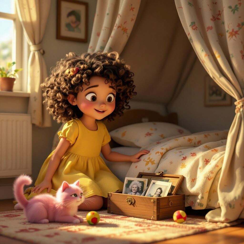 Lili's Morning Discovery: A Pixar-Style 3D Adventure