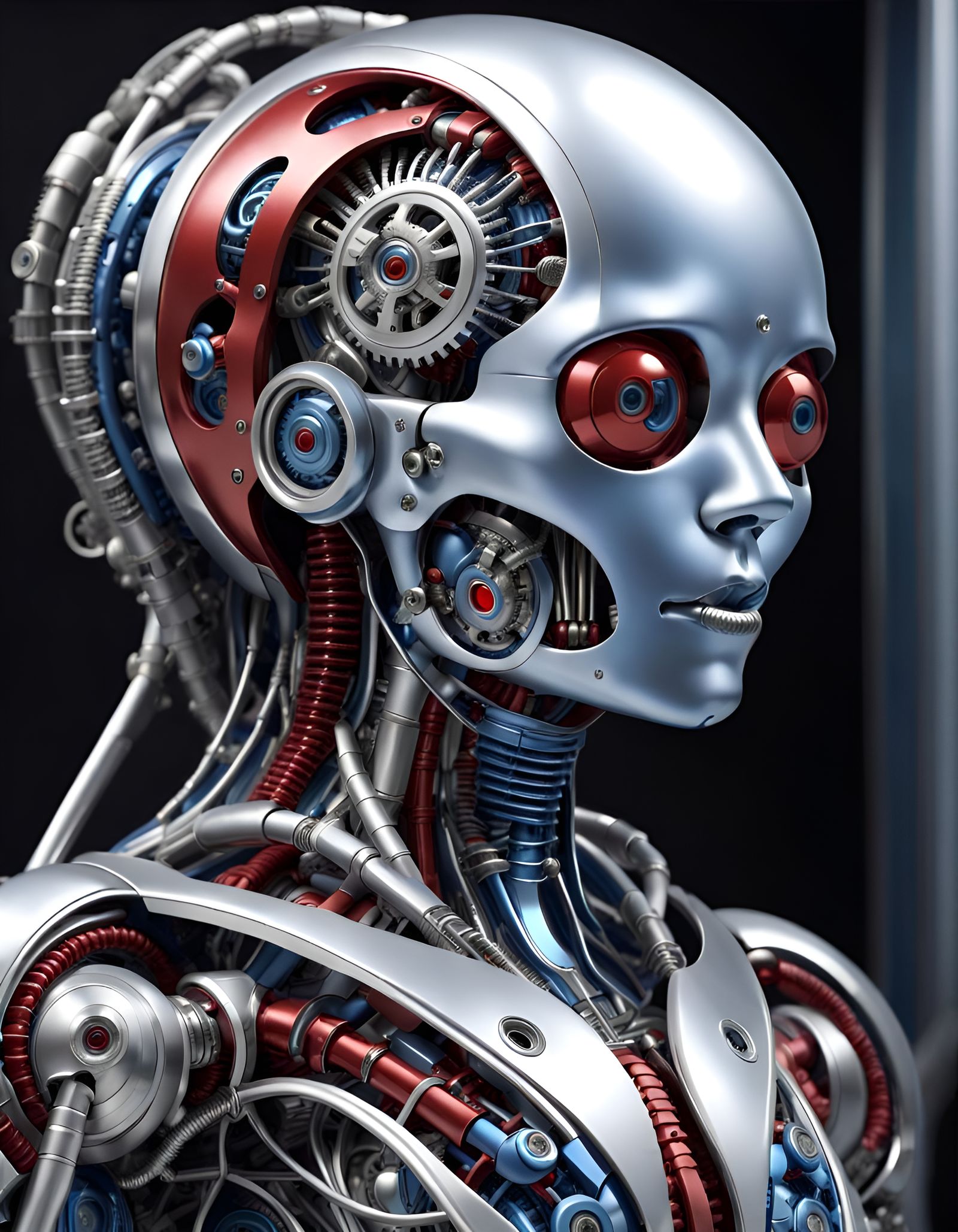 Cybernetic Organism with Mechanical Parts