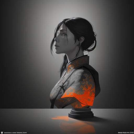 Monochrome Kitchen in Traditional Chinese Ink Wash