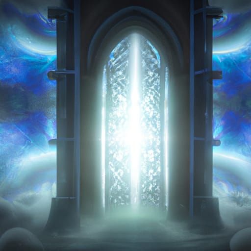 Epic Gates of Heaven Digital Matte Painting