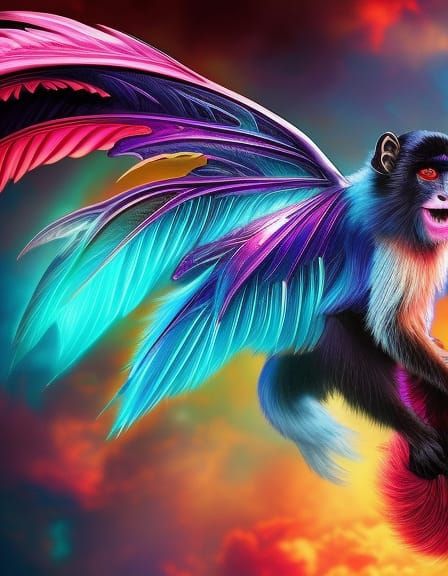 Flighted Rainbow Monkey