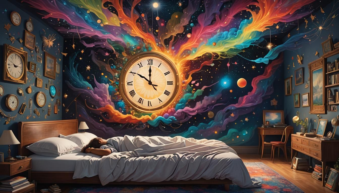 Dreamlike Aura: A Surreal Illustration of Future Visions