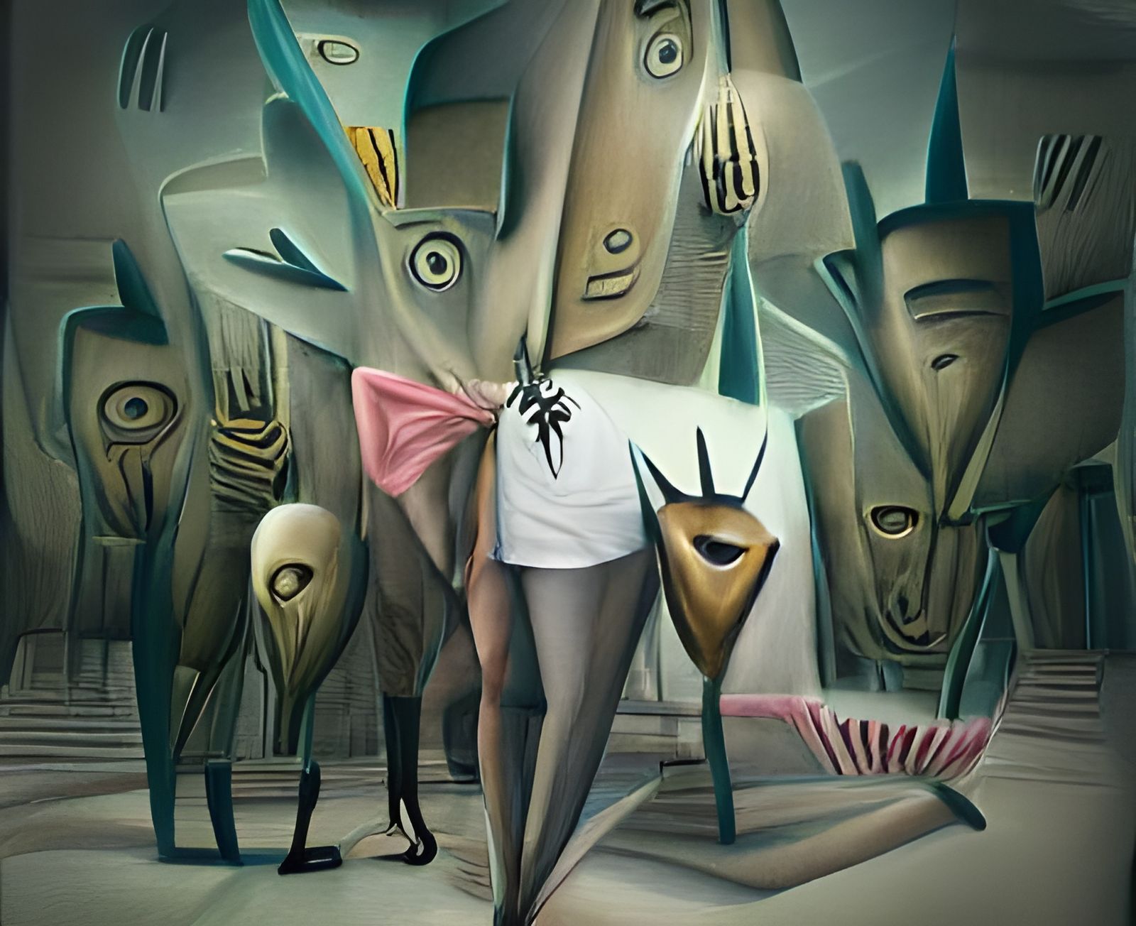 Abstract Surrealism Inspired by Cuban Art