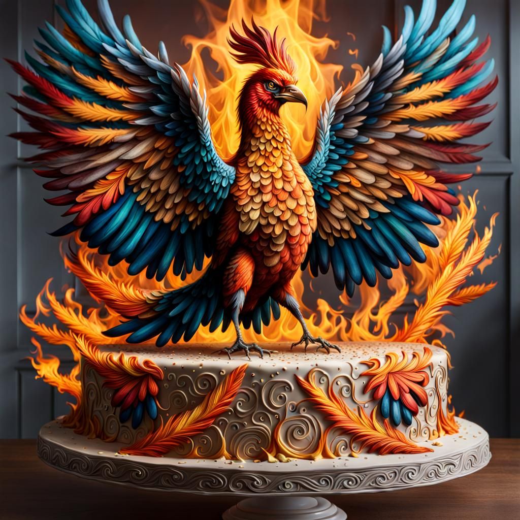 The Phoenix bird cake