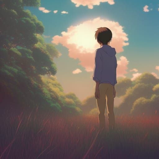 Anime Visual of Lost Love, Ghibli Style