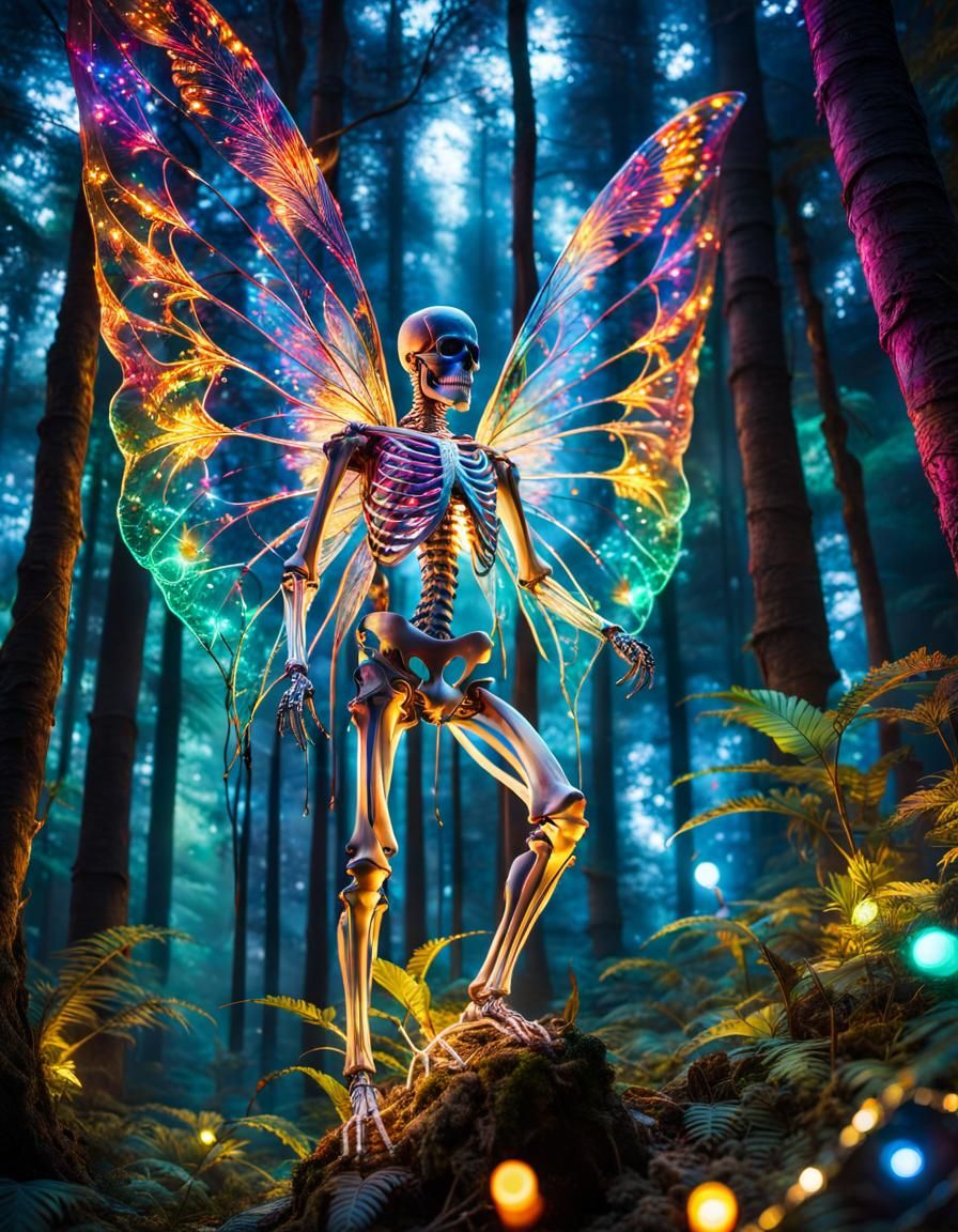 Glowing Fairy Skeleton