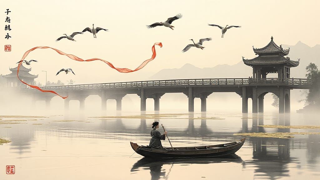 Elegant Feitian in Harmony with Nature