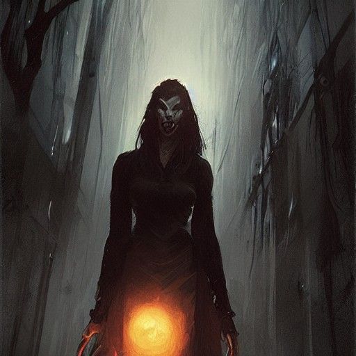 Sinister Shape Shifter in Fantasy Art Style