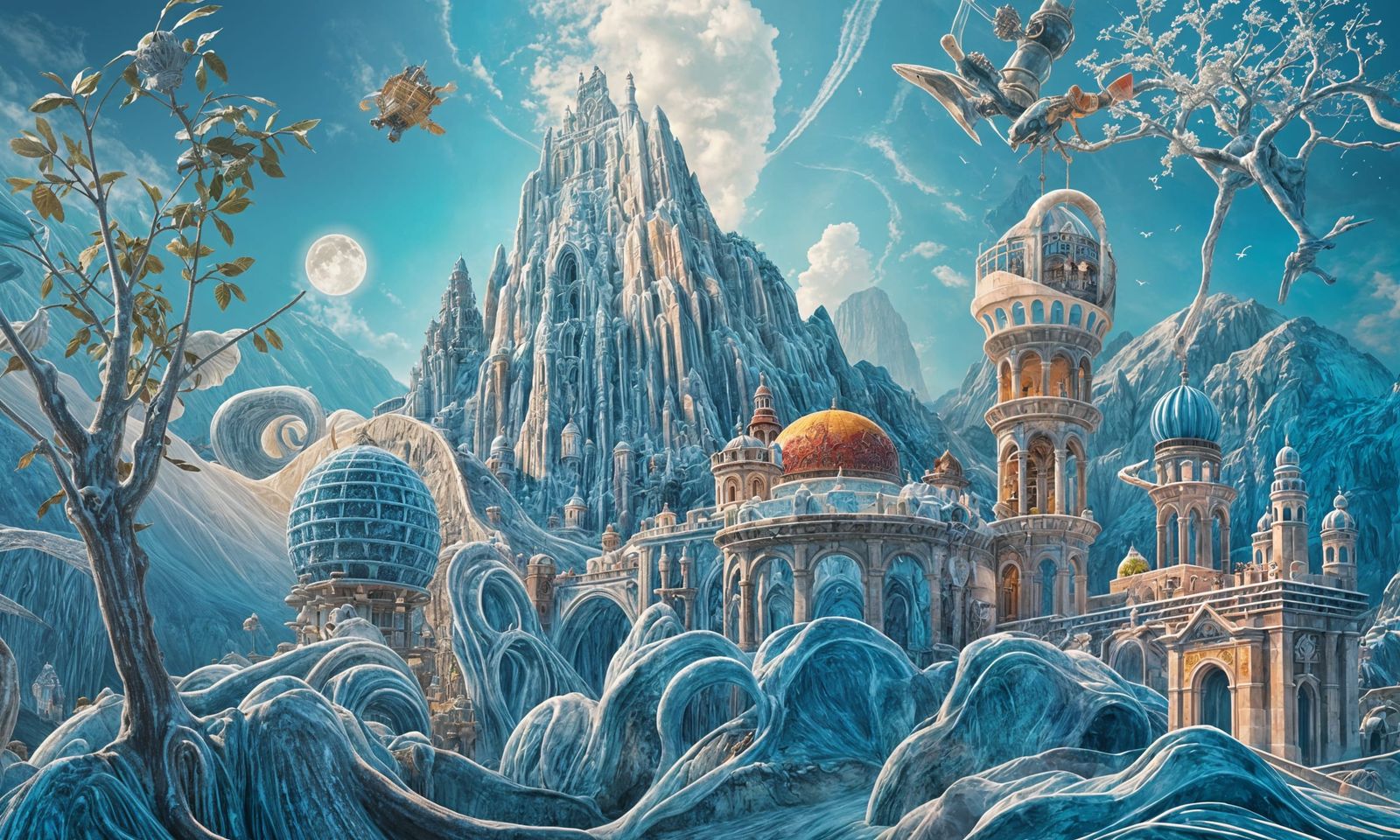 Ice Cream Valley Fortress in Dieselpunk Style