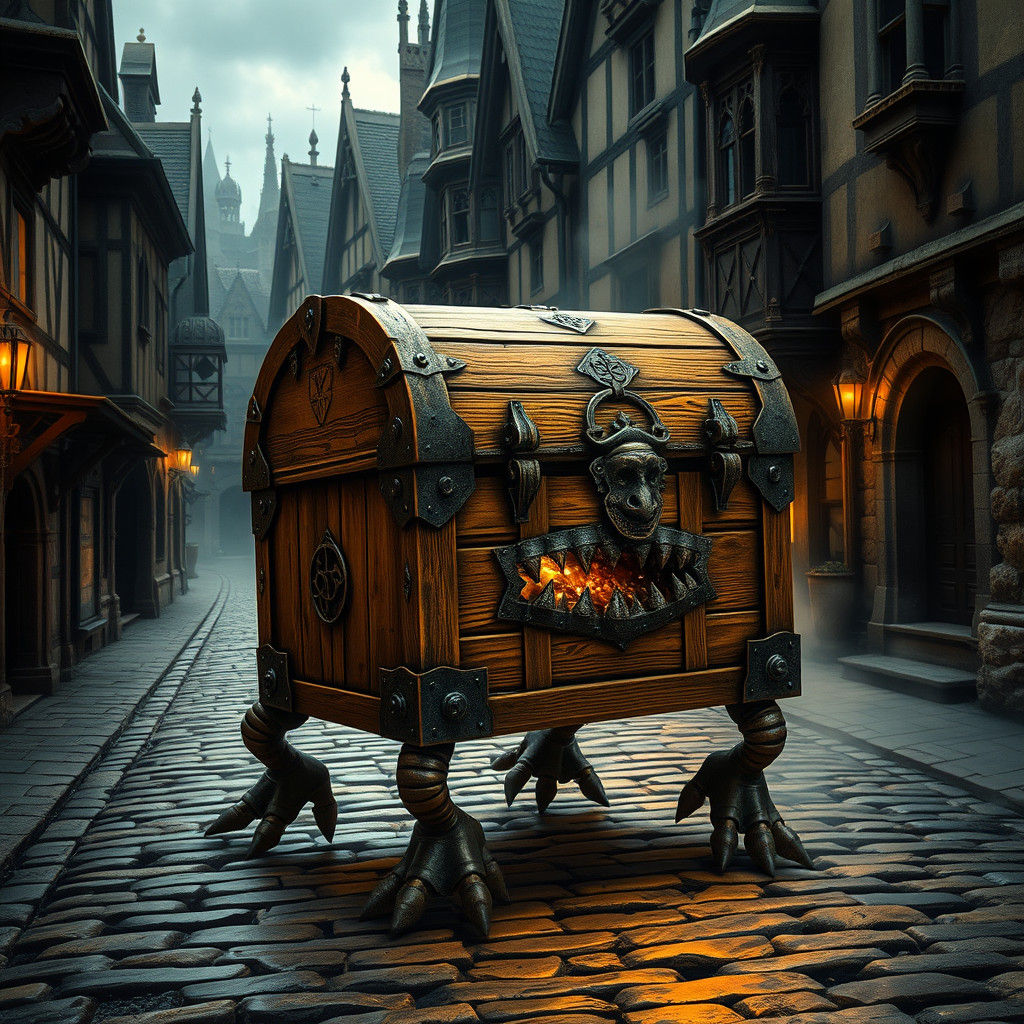 An Angry Luggage Searches for its Master (Discworld)