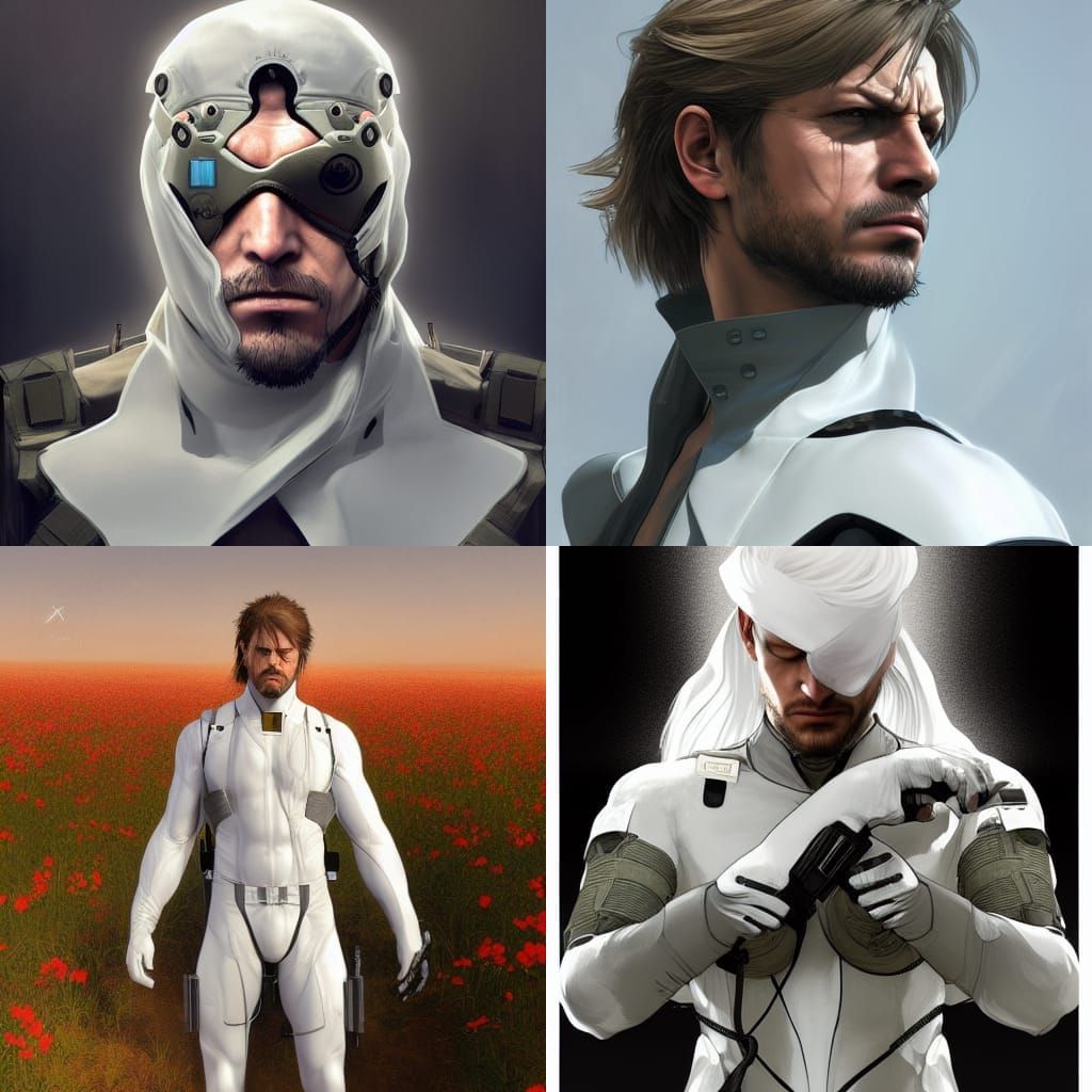 The Boss in Flower Field, Hyperdetailed Portrait